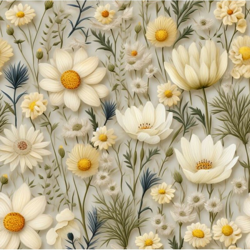 ST26 - TRICOL. MF DAISIES - 100%ALGODÃO A5241/001D
