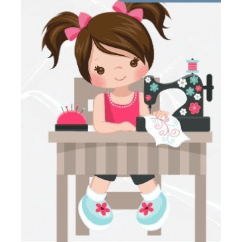 ESTAMPA FÁCIL - 9CM  X  9CM - COSTUREIRA