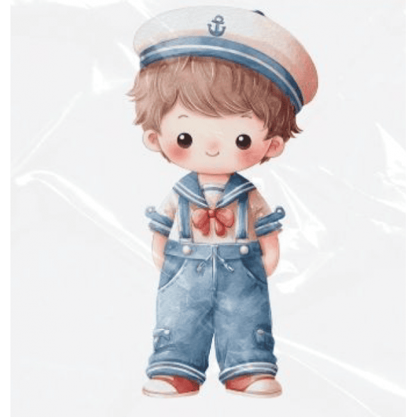 ESTAMPA FÁCIL - 9CM  X  9CM - MARINHEIRO