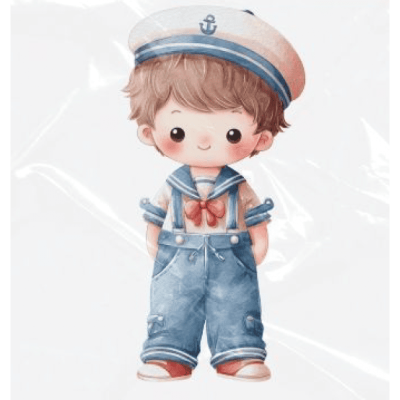 ESTAMPA FÁCIL - 9CM  X  9CM - MARINHEIRO