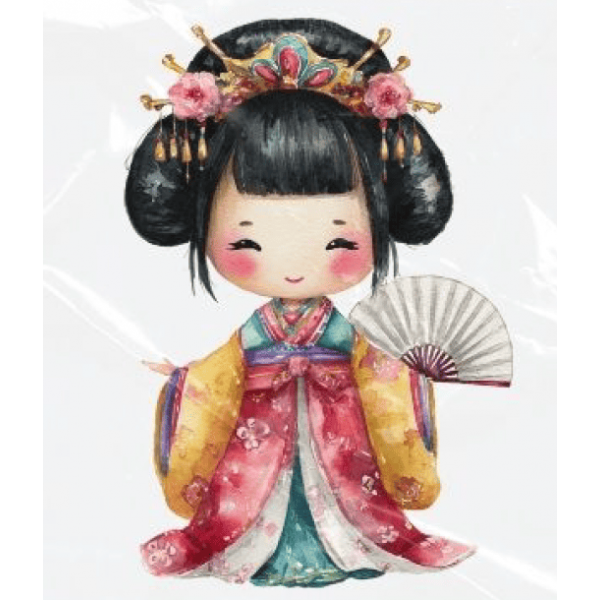 ESTAMPA FÁCIL - 9CM  X  9CM - JAPONESA