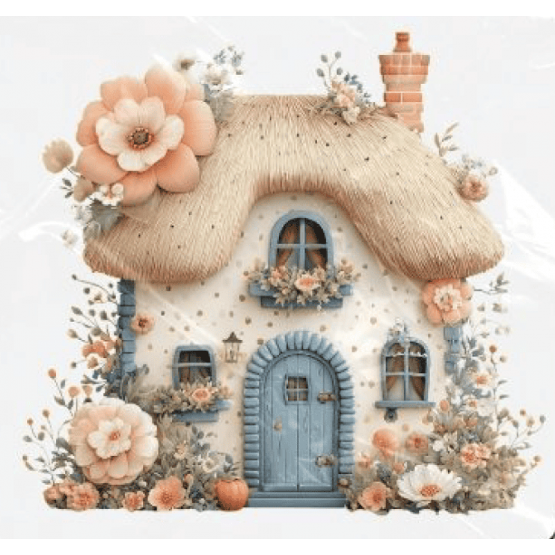 ESTAMPA FÁCIL - 9CM  X  9CM - COTTAGE