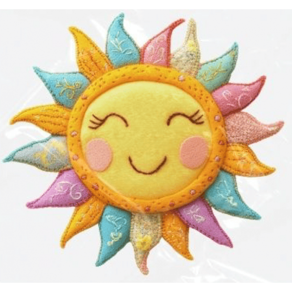 ESTAMPA FÁCIL - 9CM  X  9CM - SOL