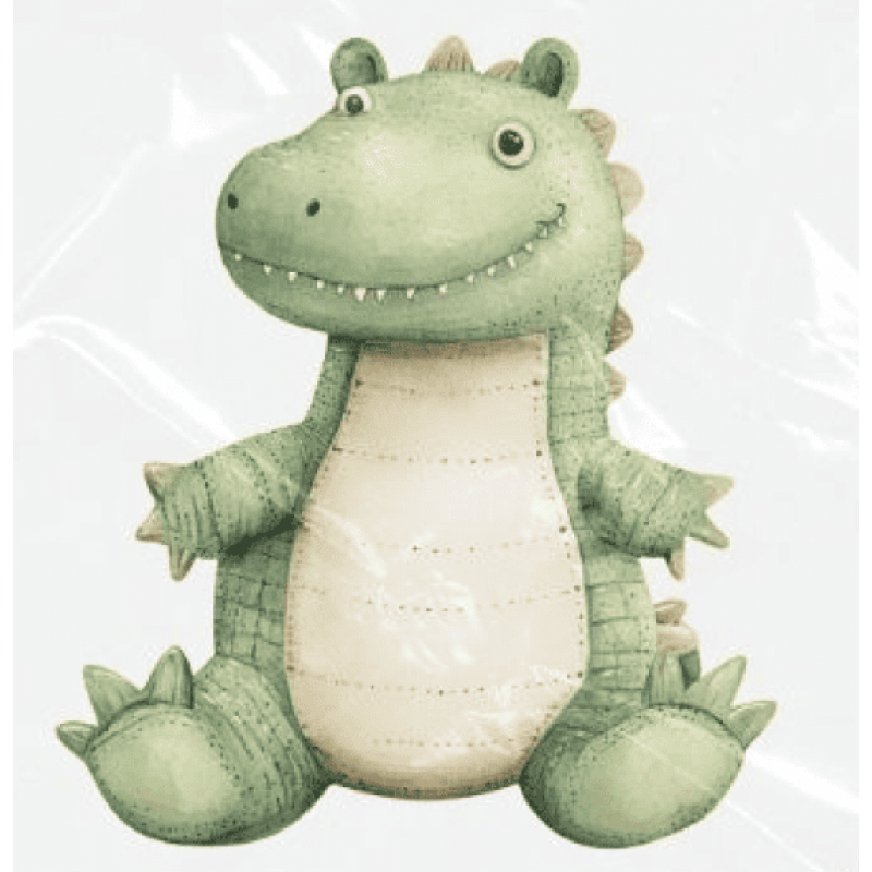 ESTAMPA FÁCIL - 9CM  X  9CM - JACARÉ TOY