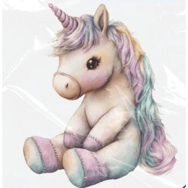 ESTAMPA FÁCIL - 9CM  X  9CM - UNICÓRNIO TOY