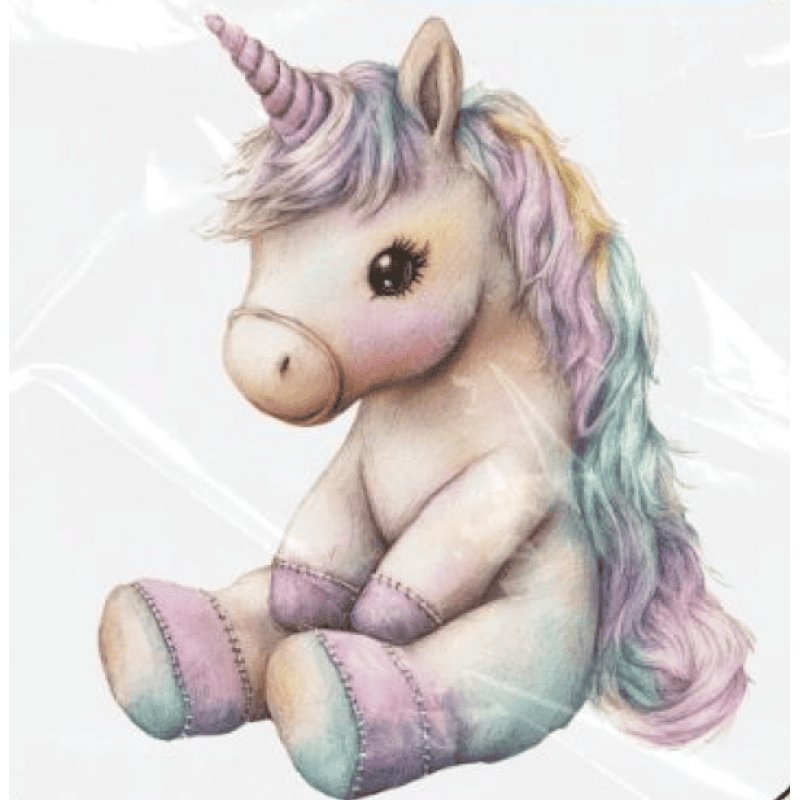 ESTAMPA FÁCIL - 9CM  X  9CM - UNICÓRNIO TOY