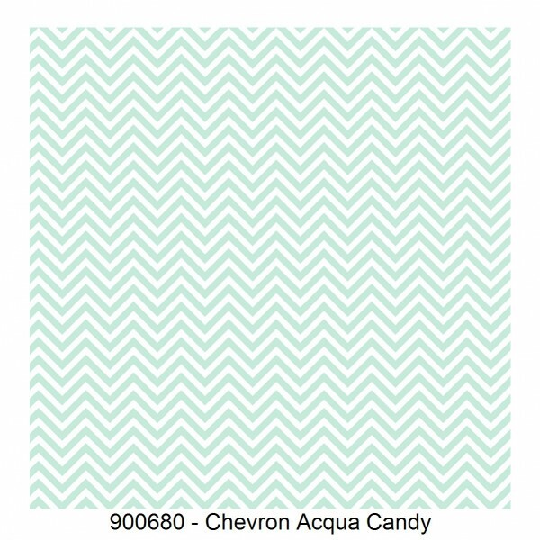 TRICOL. BASICS CHEVRON ACQUA CANDY - 100% ALGODÃO