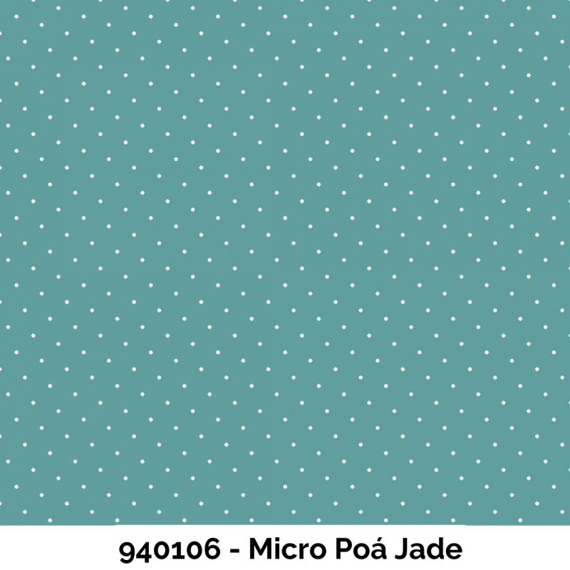 TRICOL. MICRO POÁ JADE- 100% ALGODÃO