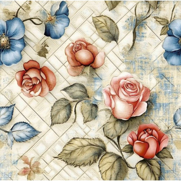 ST25 - TRICOL. VC ROSAS - 100% ALGODÃO 00388/001D