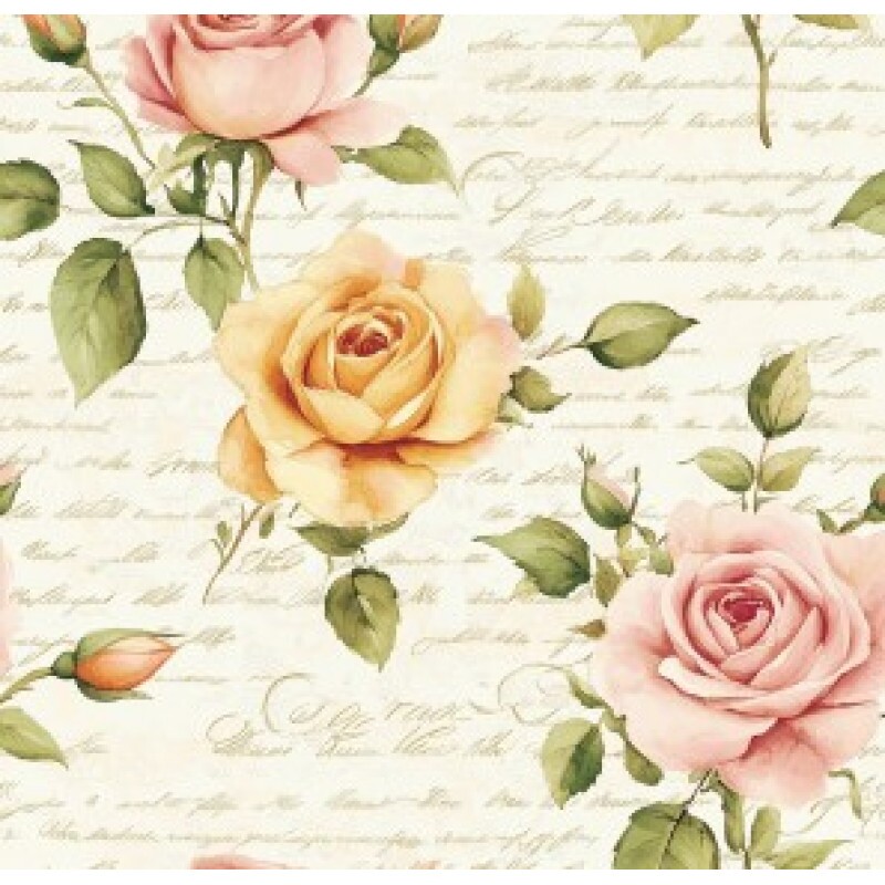 JA26 - TRICOL. ROSES DE PARIS - 100% ALGODÃO - 00407/001D