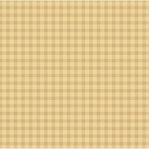 TRICOL. XADREZ BANANA - 100% ALGODÃO - 06906/0244