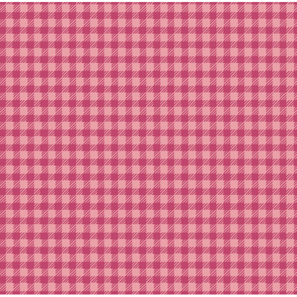 TRICOL. XADREZ ROSA CHICLETE - 100% ALGODÃO 06906/0240