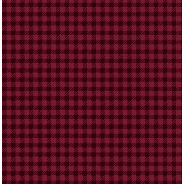 TRICOL. XADREZ BORDÔ - 100% ALGODÃO 06906/0205