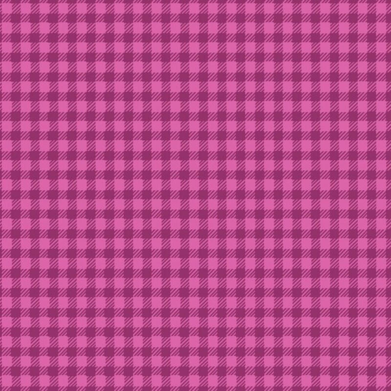 TRICOL. XADREZ FUCSIA - 100% ALGODÃO 06906/0300