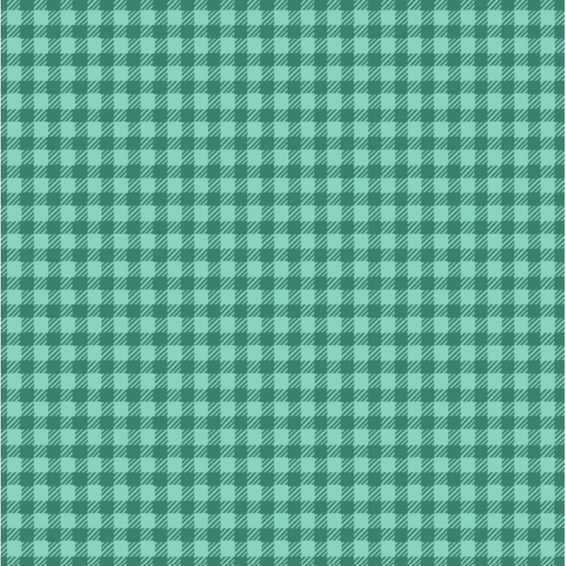 TRICOL. XADREZ VERDE MENTA - 100% ALGODÃO - 06906/0246