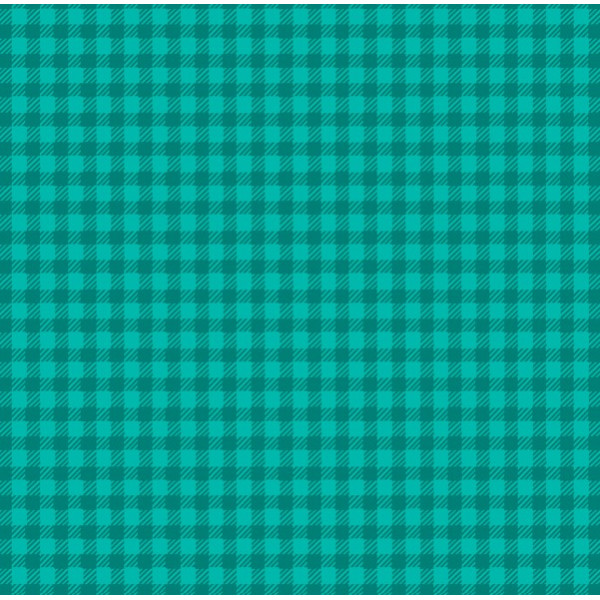 TRICOL. XADREZ VERDE ESMERALDA - 100% ALGODÃO - 06906/0245