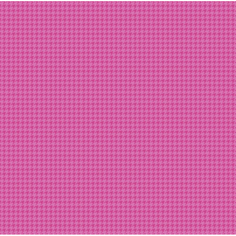 TRICOL. PIED DE POULE FUCSIA - 100% ALGODÃO 01797/0009