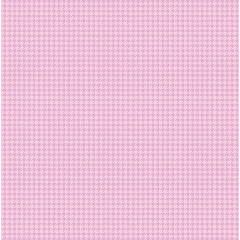 TRICOL. PIED DE POULE ROSA BEBÊ - 100% ALGODÃO 01797/0014