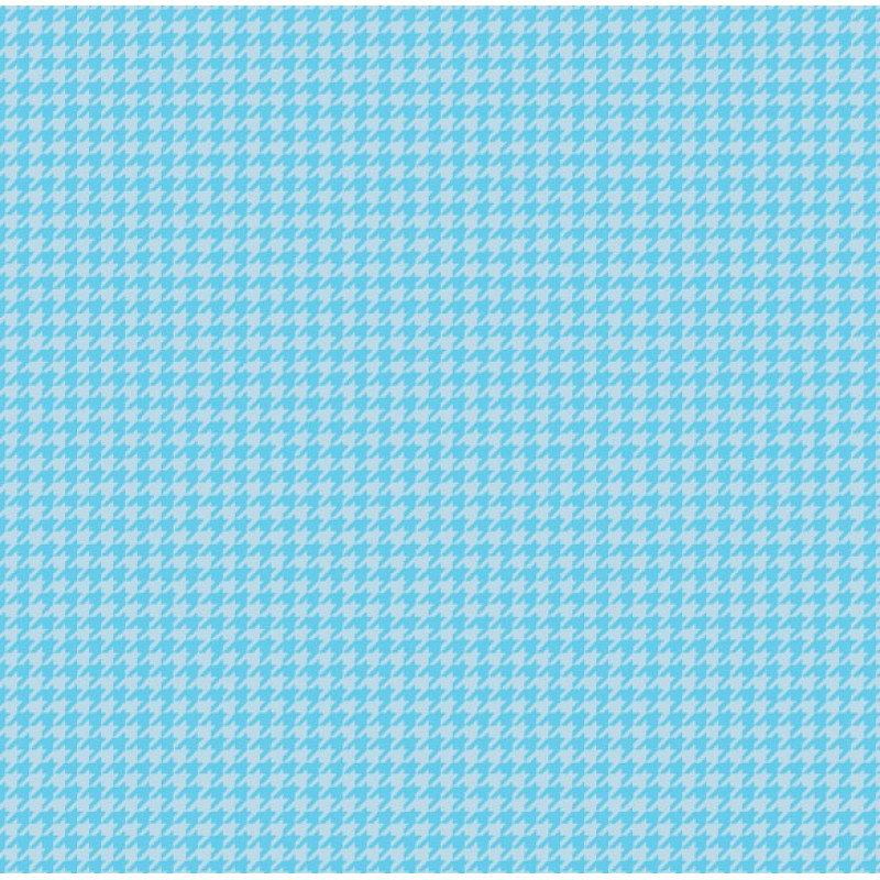 TRICOL. PIED DE POULE AZUL BEBÊ - 100% ALGODÃO 01797/0006