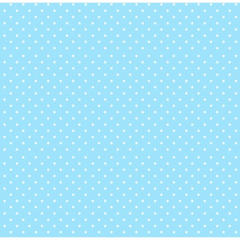 TRICOL. MICRO POÁ AZUL BEBÊ - 100% ALGODÃO - 68891/0499