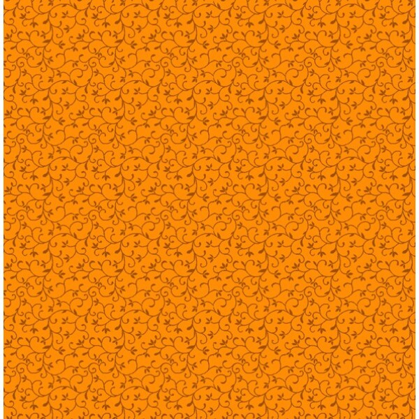 TRICOL. ARABESQUE ABÓBORA - 100% ALGODÃO - 78338/0080