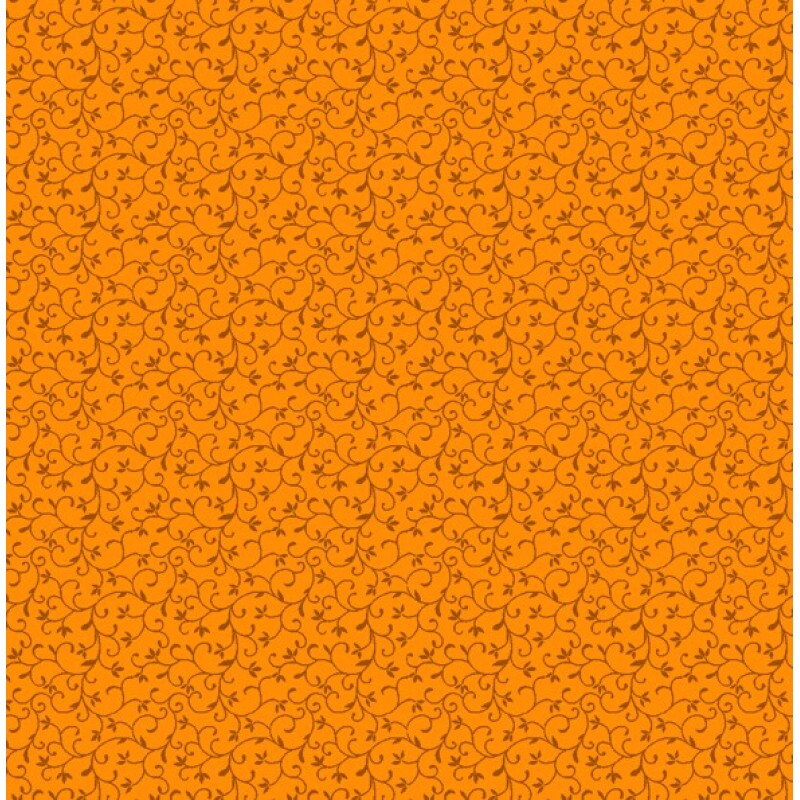 TRICOL. ARABESQUE ABÓBORA - 100% ALGODÃO - 78338/0080