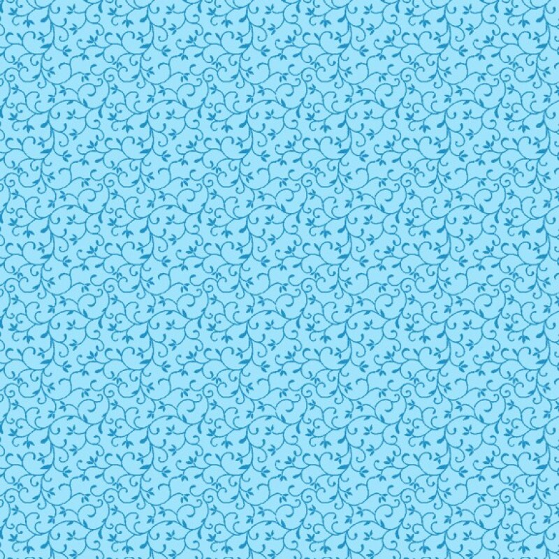 TRICOL. ARABESQUE AZUL BEBÊ - 100% ALGODÃO - 78338/0045