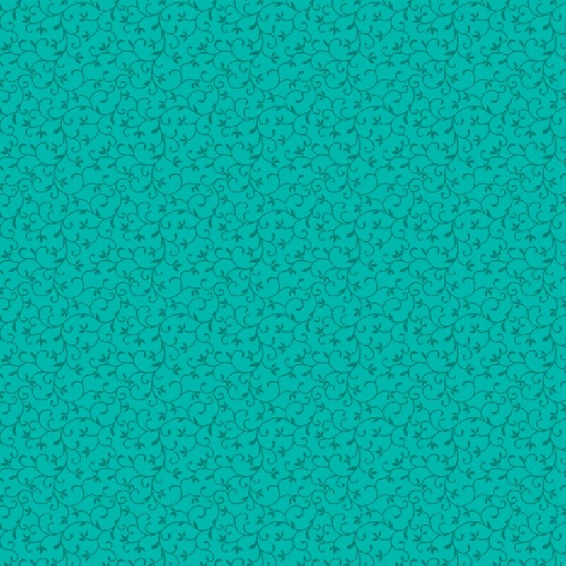 TRICOL. ARABESQUE  VERDE ESMERALDA - 100% ALGODÃO - 78338/0075