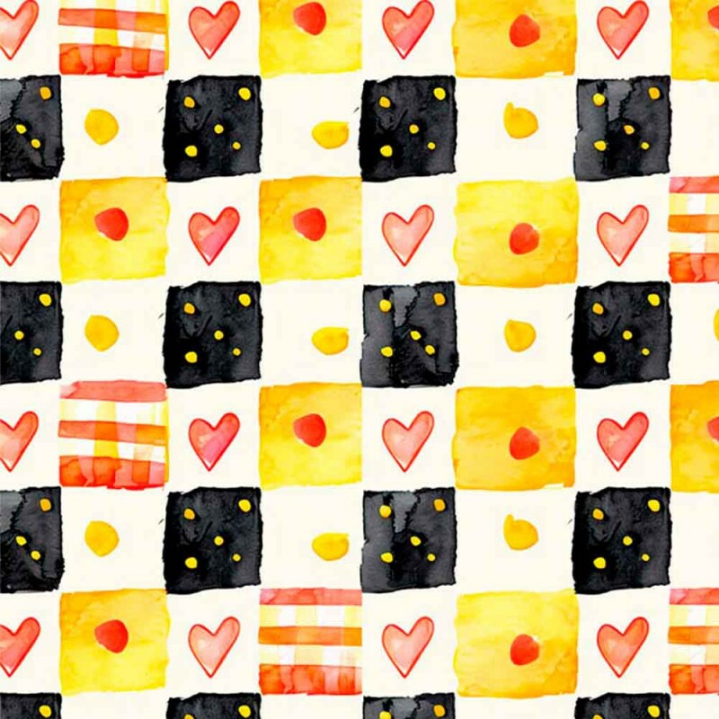 TRIC. EST. MARABEELHAS CHECKERS - 100% ALGODÃO - 92566-001
