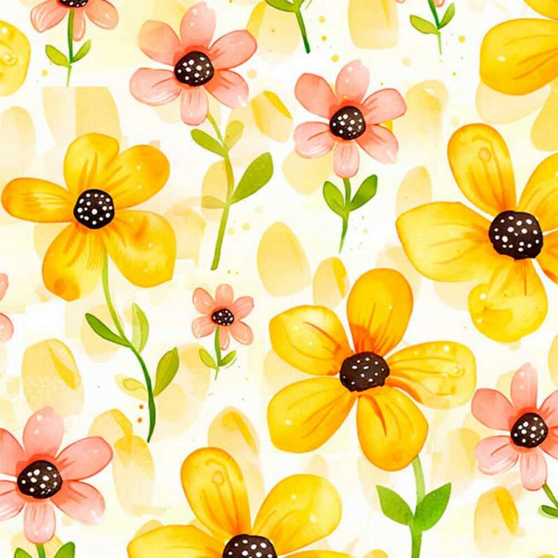 TRIC. EST. MARABEELHAS FLORES FULL -  100% ALGODÃO - 92568-001
