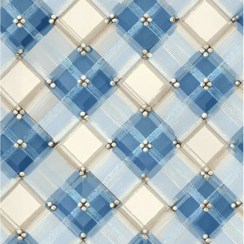 JL26 - TRICOL. COLEÇÃO SKY FLORAL - XADREZ - 100% ALGODÃO A5466/001