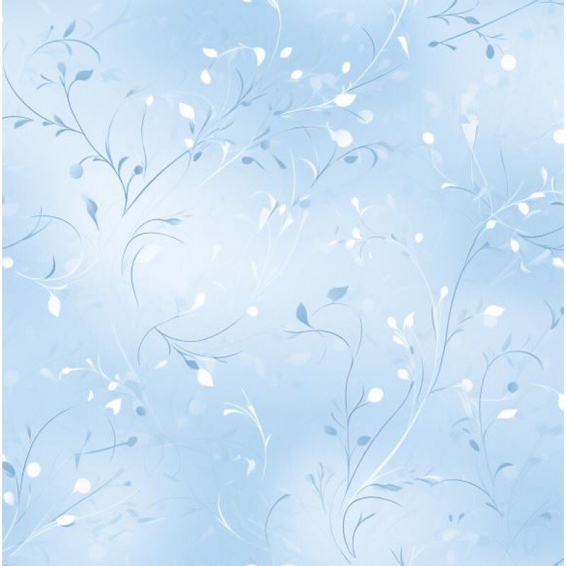 JL26 - TRICOL. COLEÇÃO SKY FLORAL - SOMBRAS AZUIS - 100% ALGODÃO A5465/001