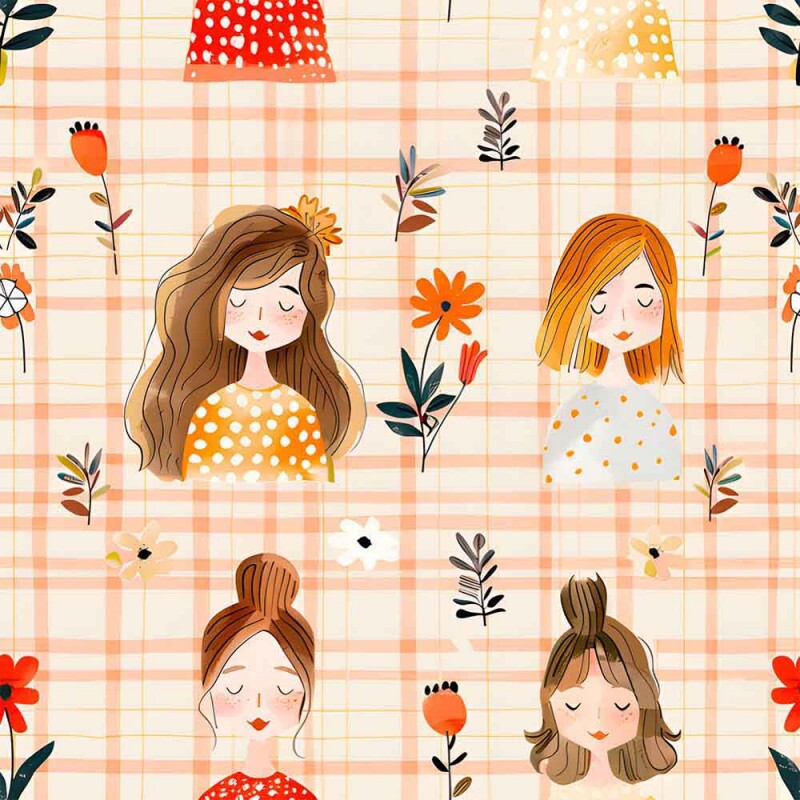 TRICOL. MENINAS 02 - 100% ALGODÃO DIGITAL