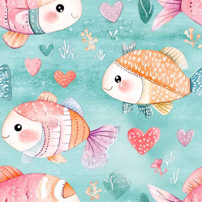 TRICOL. PEIXE OLIVIA - 100% ALGODÃO DIGITAL - 95426/001D