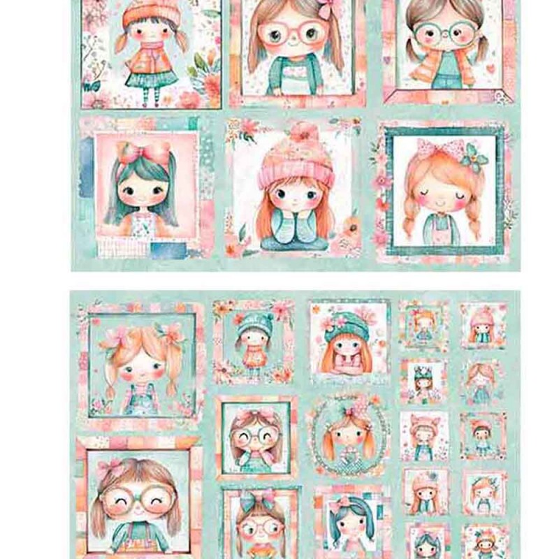 TRICOL. PAINEL MENINAS OLIVIA - 100% ALGODÃO DIGITAL - 95434/001D