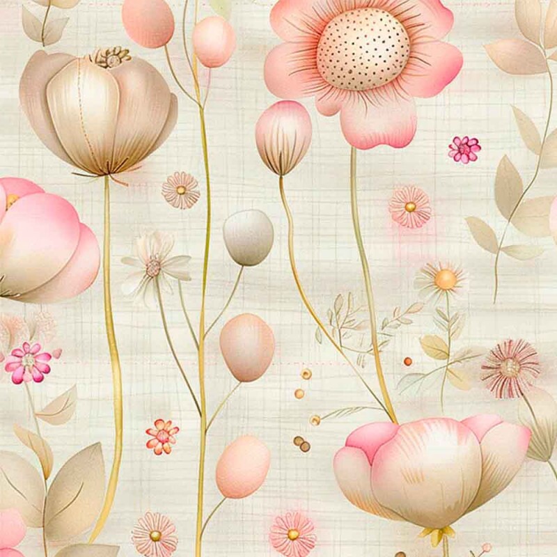 TRIC. EST. CUTE GARDEN NURSERY -  100% ALGODÃO - 92555-001