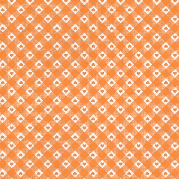 TRICOL. LINHA CRIATIVA CORAÇÃO COUNTRY LARANJA - 100% ALGODÃO