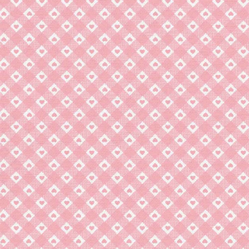 TRICOL. LINHA CRIATIVA CORAÇÃO COUNTRY ROSA - 100% ALGODÃO
