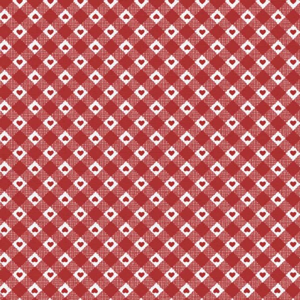 TRICOL. LINHA CRIATIVA CORAÇÃO COUNTRY VERMELHO - 100% ALGODÃO