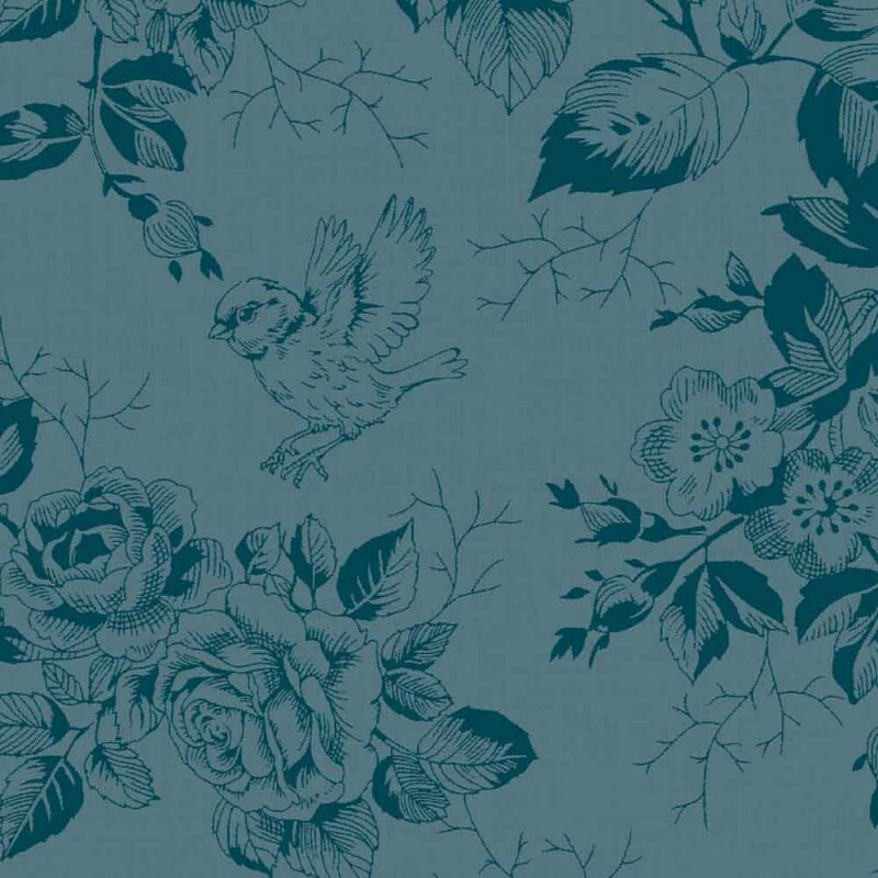 TRICOL. LINHA CRIATIVA FLEUR AZUL - 100% ALGODÃO