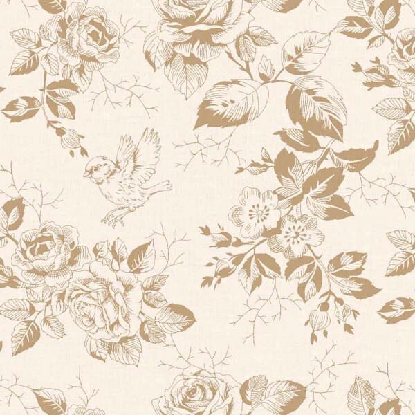 TRICOL. LINHA CRIATIVA FLEUR CREME - 100% ALGODÃO