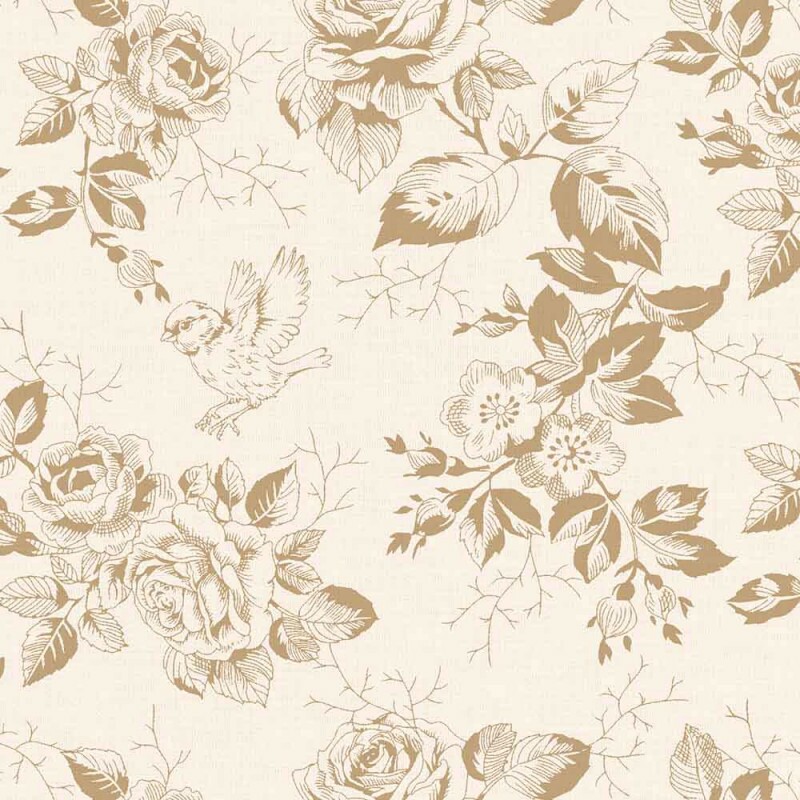 TRICOL. LINHA CRIATIVA FLEUR CREME - 100% ALGODÃO