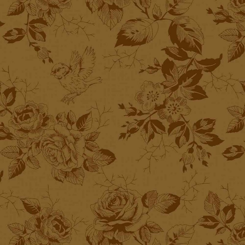 TRICOL. LINHA CRIATIVA FLEUR OCRE - 100% ALGODÃO