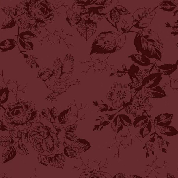 TRICOL. LINHA CRIATIVA FLEUR VINHO - 100% ALGODÃO