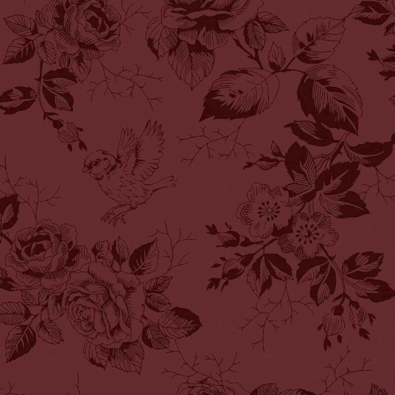 TRICOL. LINHA CRIATIVA FLEUR VINHO - 100% ALGODÃO