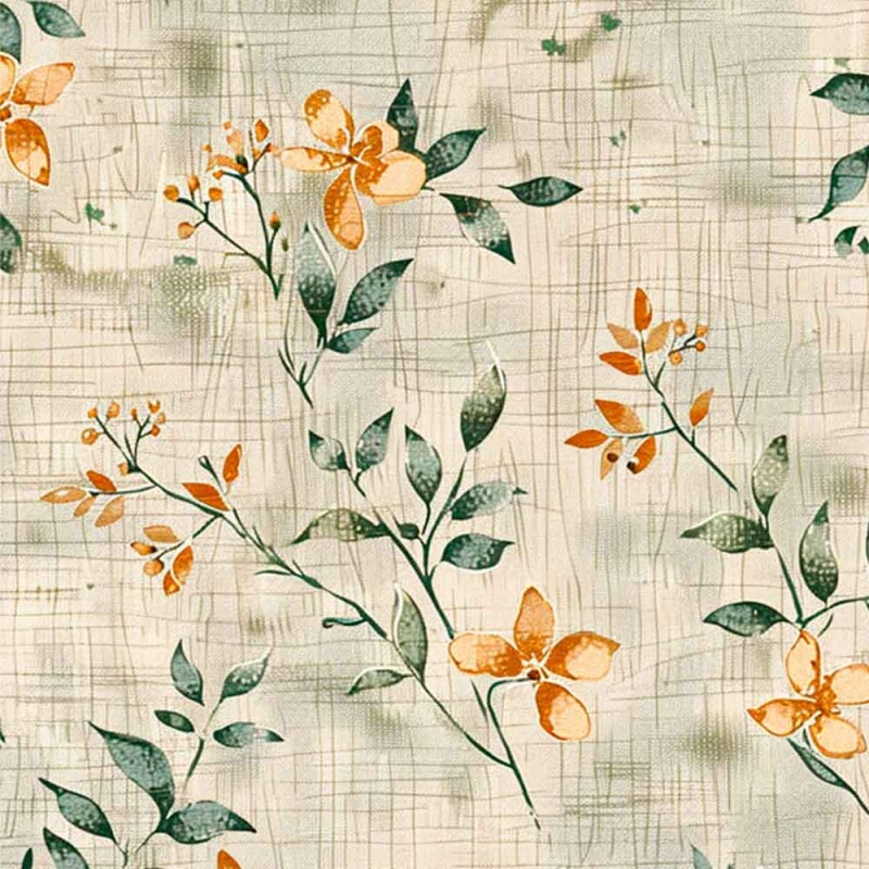 TRIC. EST. FLORAL LINHO RAÍZES - 100% ALGODÃO -  92537-001