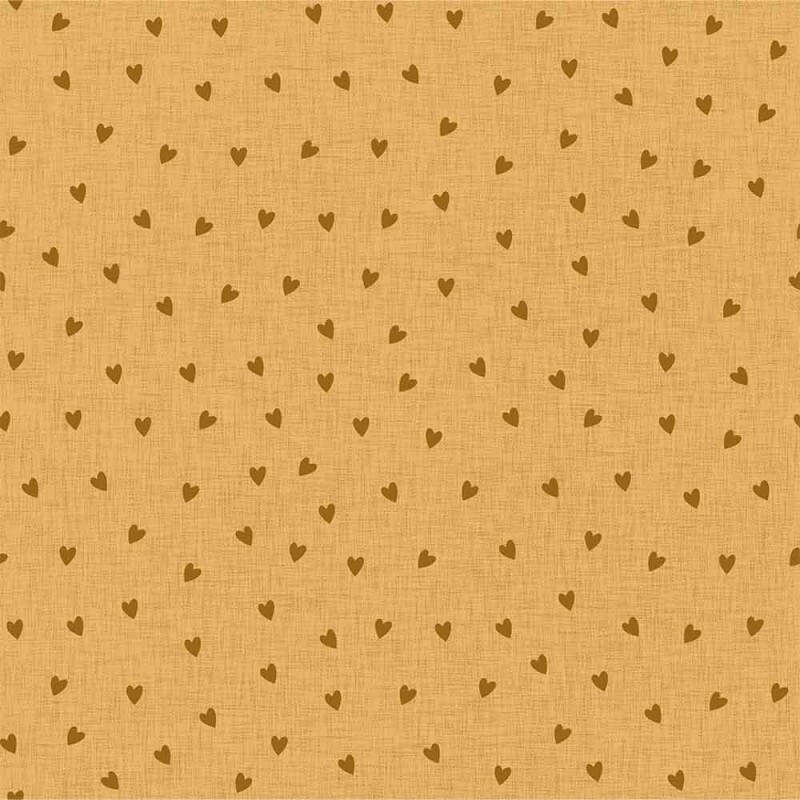 TRICOL. LINHA CRIATIVA CORACAO COM TEXTURA MOSTARDA - 100% ALGODAO
