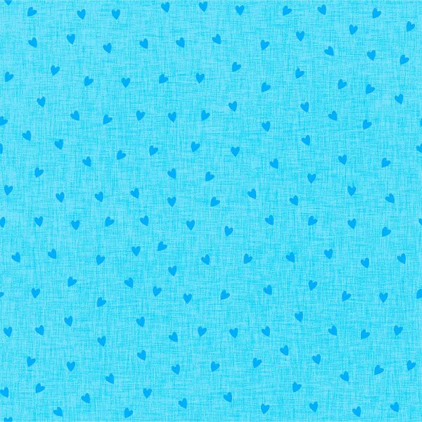 TRICOL. LINHA CRIATIVA CORACAO COM TEXTURA AZUL CANDY - 100% ALGODAO