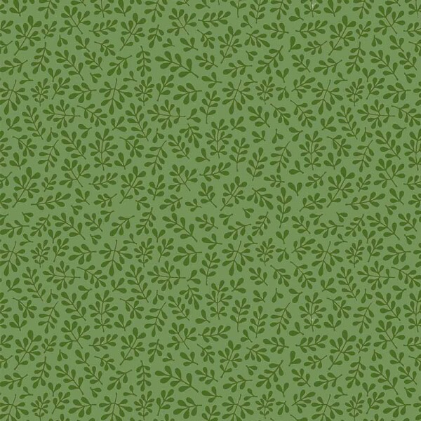 TRICOL. LINHA CRIATIVA FOLHINHAS VERDE MUSGO - 100% ALGODAO