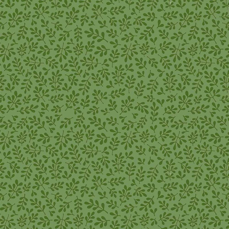 TRICOL. LINHA CRIATIVA FOLHINHAS VERDE MUSGO - 100% ALGODAO